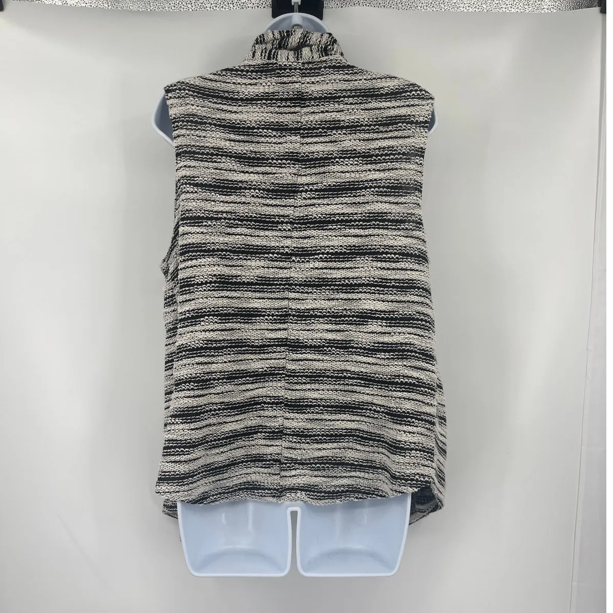 Dolan Knit Waterfall Womens Vest Sz M Boho Chic Lagenlook Layering Open Front White - Image 6