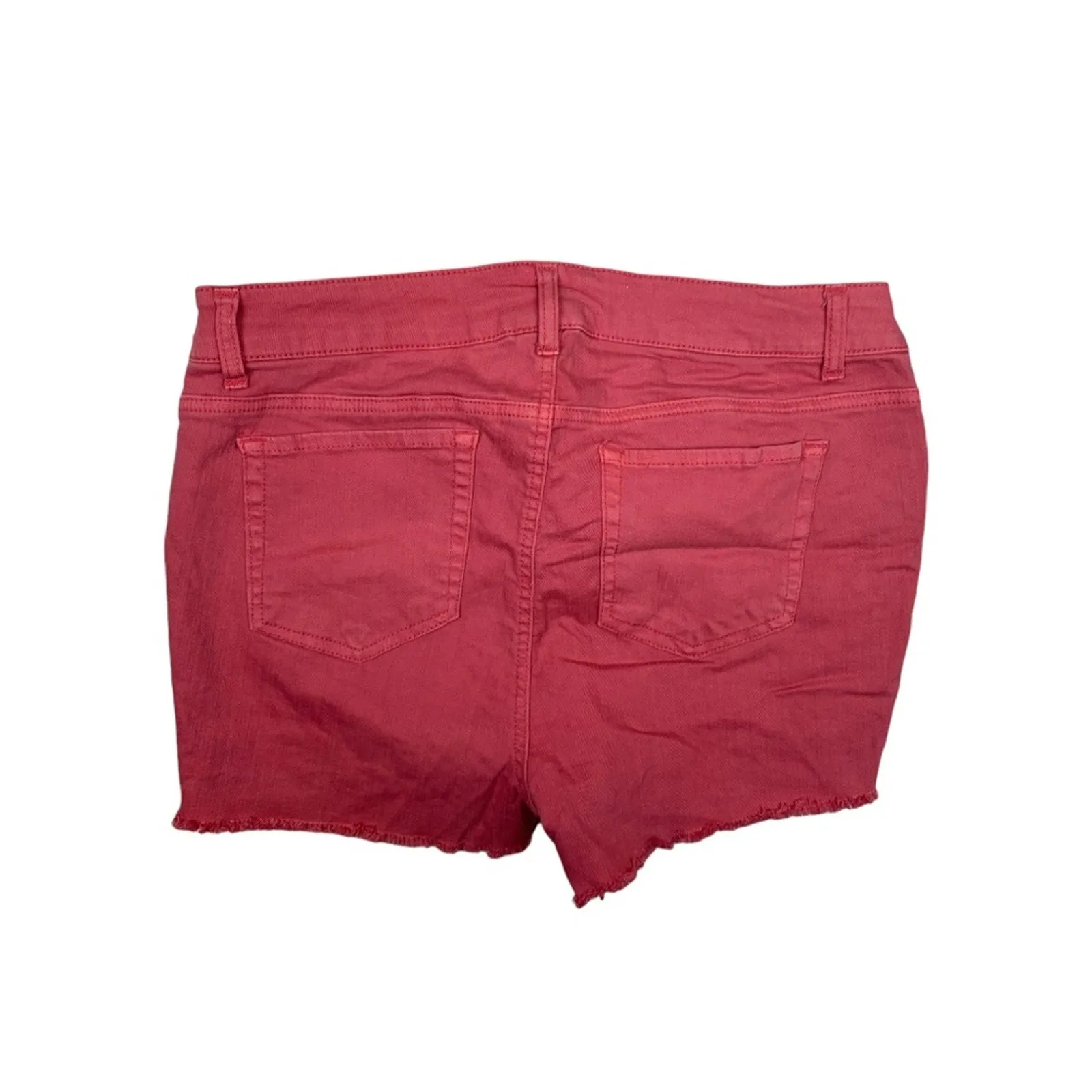 Torrid size 12 large shorts pink denim jeans cutoff cute summer vacation raw he - Image 3