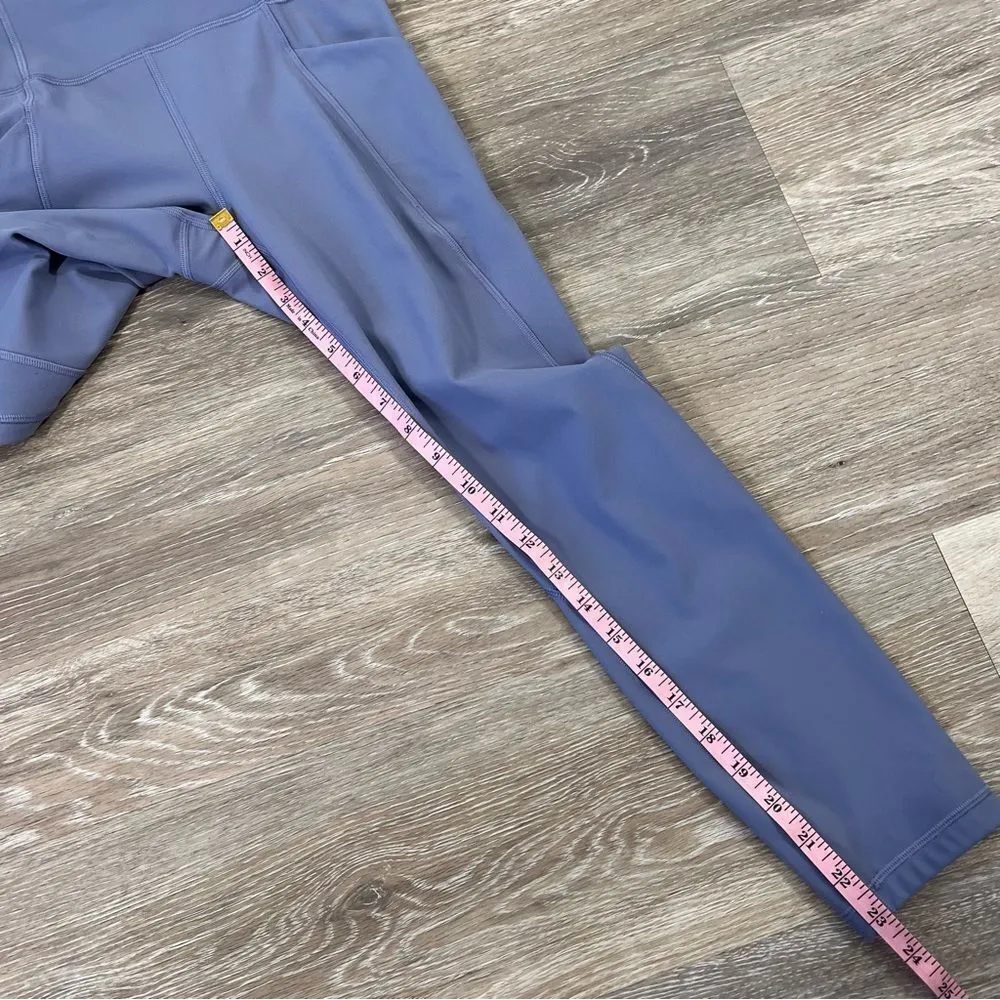 Lululemon time to sweat crop leggings‎ Peri purple women’s size 4 - Image 4