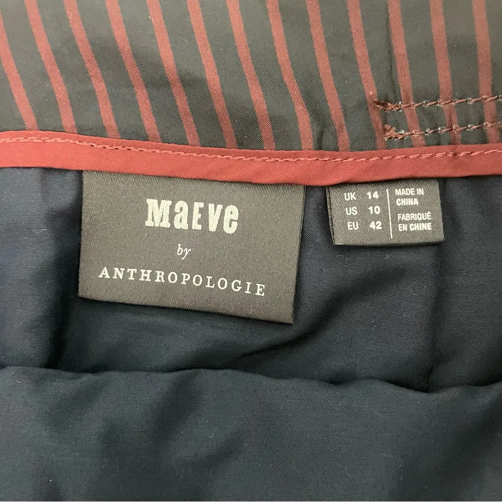 Anthropologie Maeve faux patent leather mini skirt - Image 8