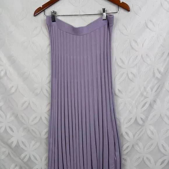 FP Beach‎ Free People Lavender Mira Knit Maxi Sweater Skirt Size L - Image 5