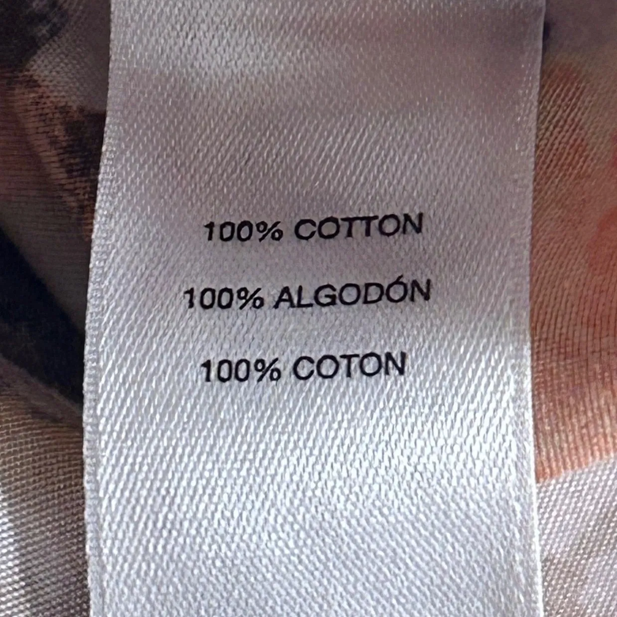 Chicos Floral‎ Button Up Blouse Beige Medium Or 1 - Image 8