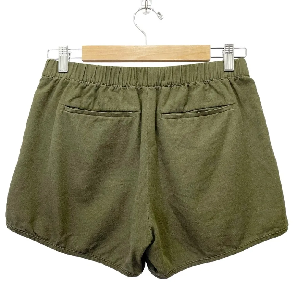 Madewell Classic Pull-On Cotton Shorts Olive Green Women’s Size XS Extra Small - Image 5