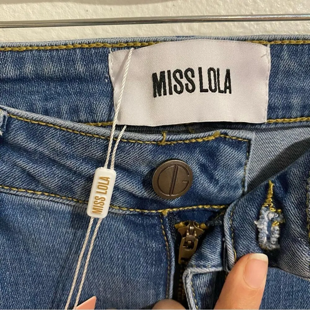 Misslola High Rise Skinny Jeans Sz 31 NWT - Image 4