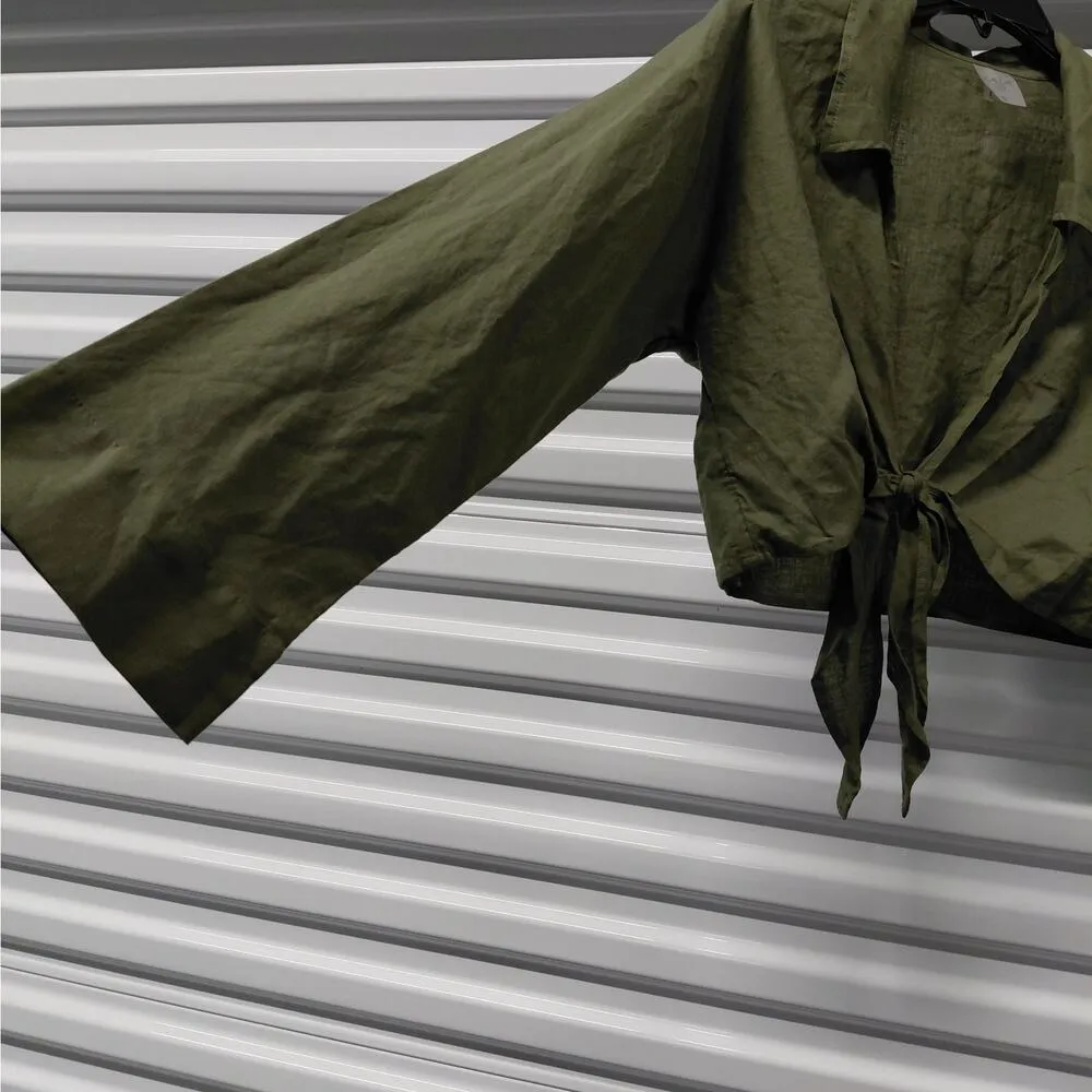 Calia By Carrie Underwood Beach Swim Cover Up Top Shirt Women Small Green Casual - Image 6