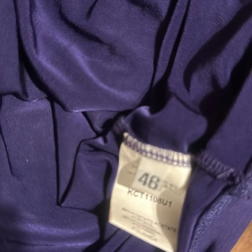 Elegant Dark Purple Women's Top Size M - Image 3