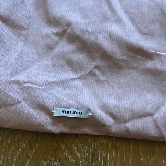 Two authentic Miu Miu dustbag for shoes. Barely Used. - Image 2