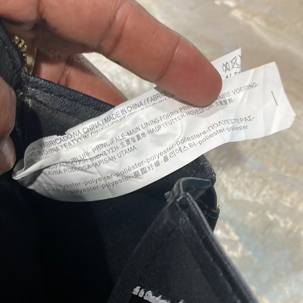 Stradivarius Black with pearls Wallet (Preowned) - Image 9