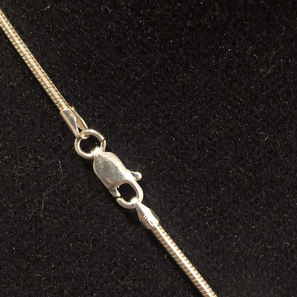 ARTISAN White Buffalo Turquoise Sterling Silver Southwestern Necklace Brand New - Image 9