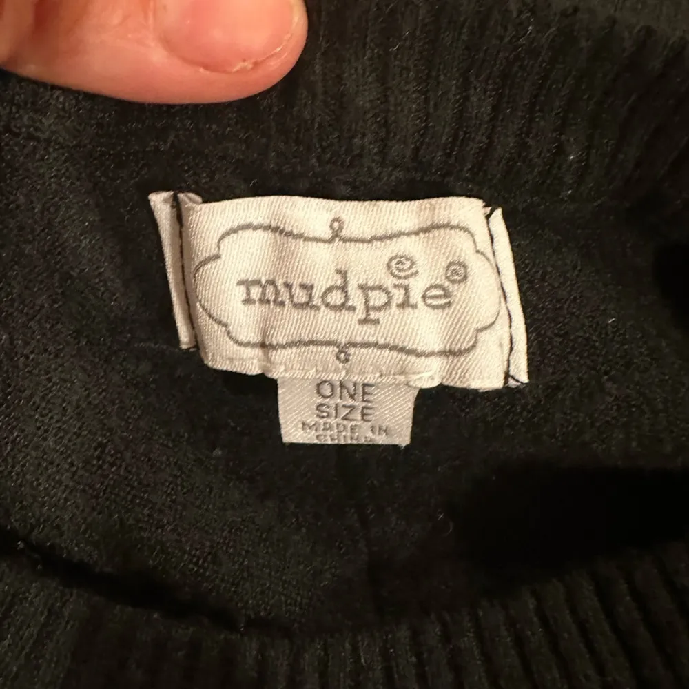 Mud Pie Black Boxy Sweater One Size Fits All - Image 4