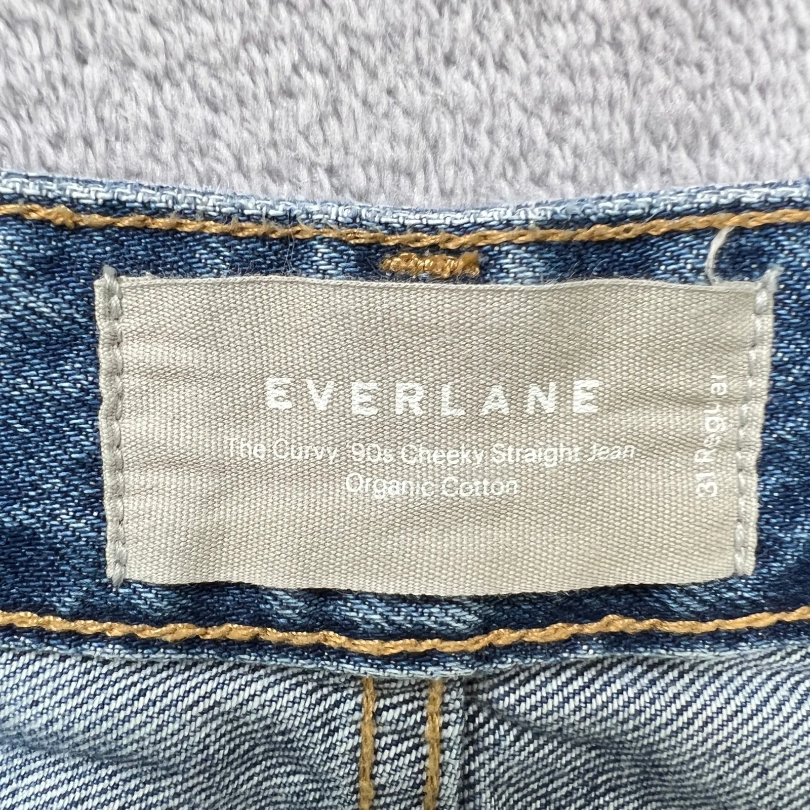 Everlane The Curvy 90s Cheeky Straight Jeans Womens 31R Organic Cotton High Rise - Image 4