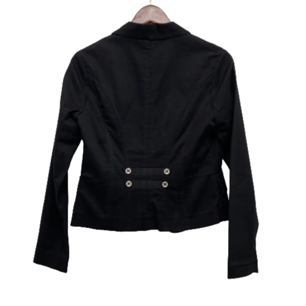 Cabi 329 Military Inspired Twill Jacket Black Women’s Size 2 - Image 5