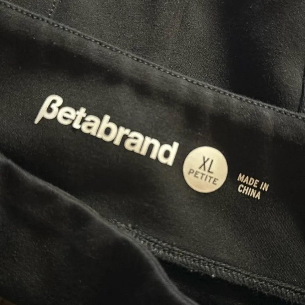 BETABRAND Bootcut Classic Dress Pant Yoga Pants Black SIZE XL Petite EUC #7783 - Image 5