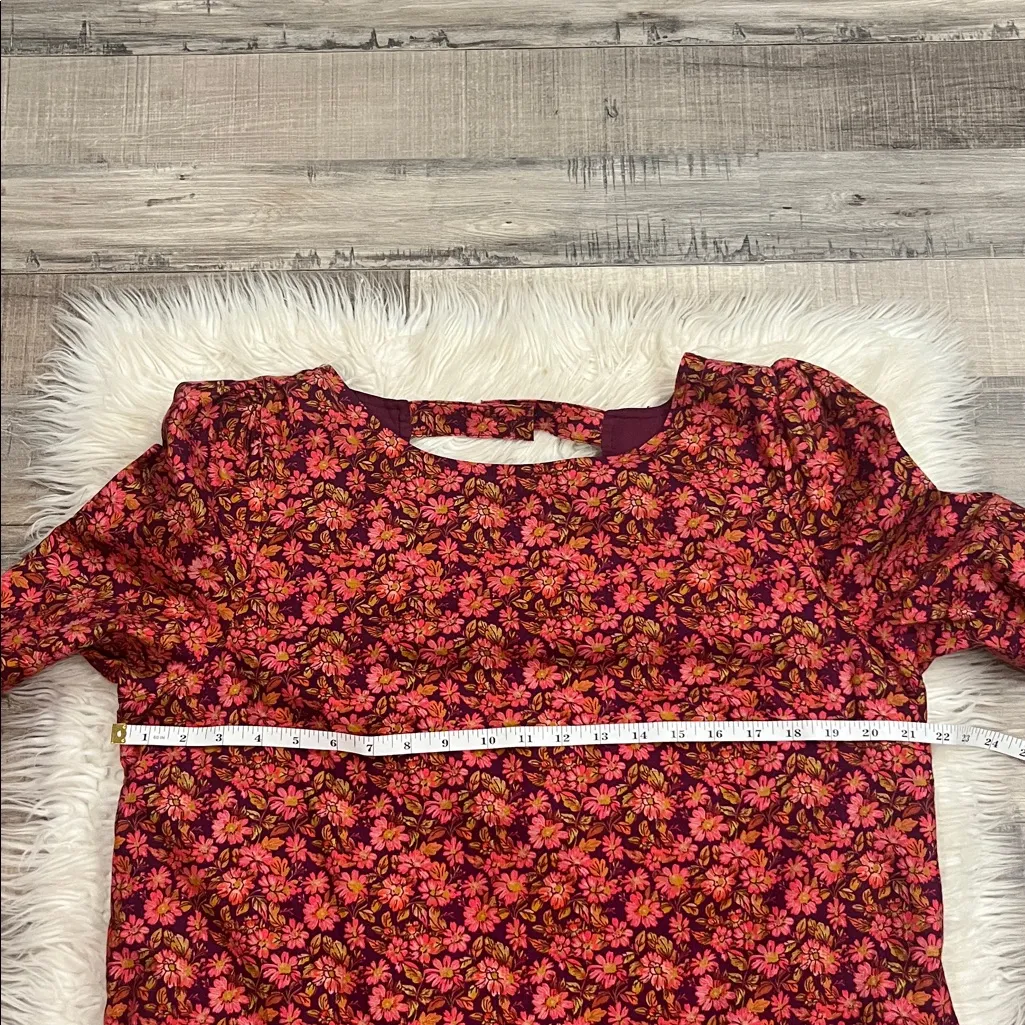 NWT Free People ‘The Avenue’ floral stretch cotton scoop back mini dress XL - Image 5