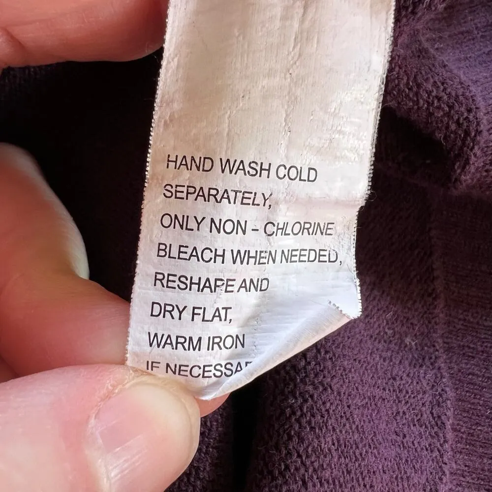 Jeanne Pierre Womens Tunic Sweater Pullover Long Sleeve Boat Neck Purple Large - Image 8