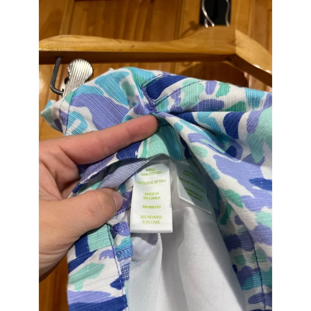 Lilly Pulitzer The Walsh Shorts Womens Multicolor Preppy Ocean Beach Cotton - Image 6