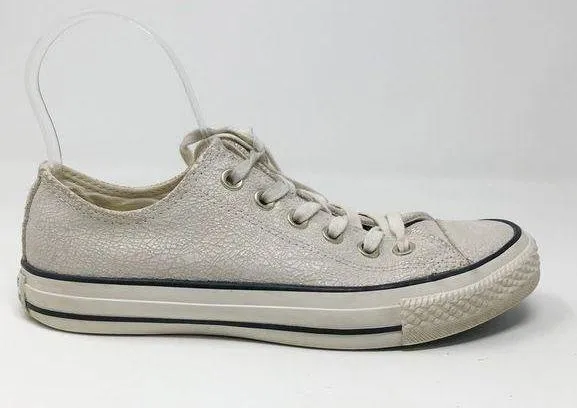 Converse All Stars CAS Crackled iridescent Leather Sneakers Shoes womens 7.5 - Image 16
