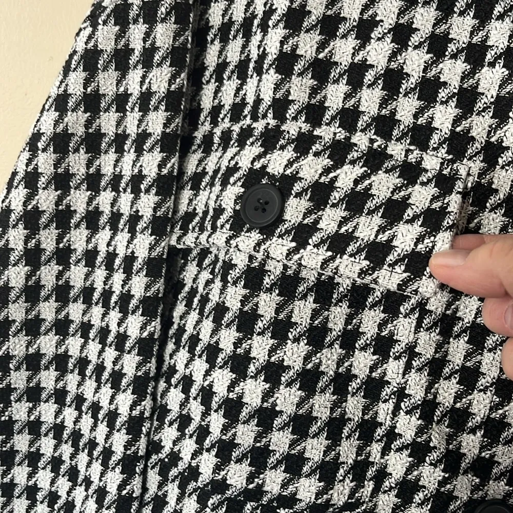 NWOT Sanctuary Ashley Jacket / Top Bouclé Houndstooth Size L - Image 7