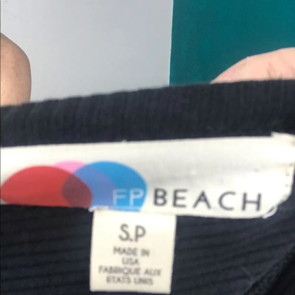 Free People black knit cut out back dress - Image 5