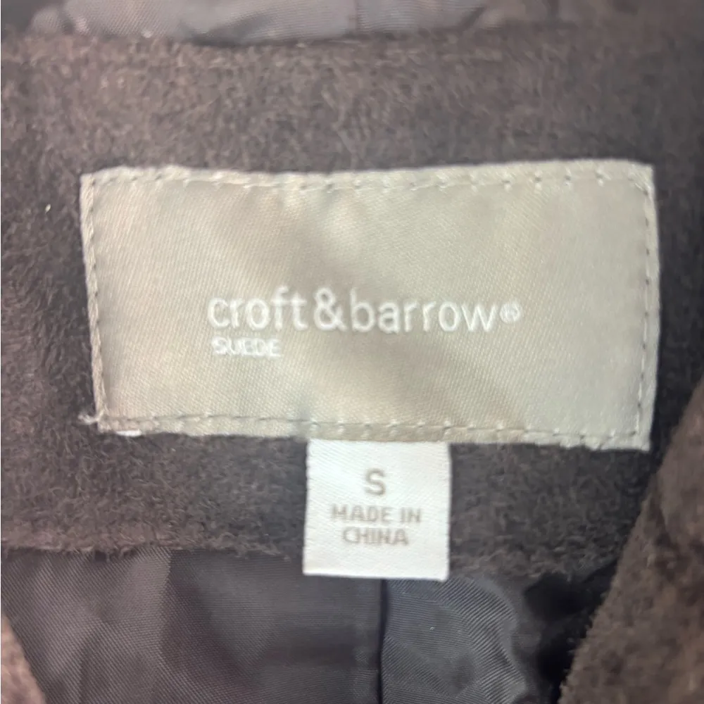 Croft & Barrow S Suede Leather Blazer Jacket - Image 9