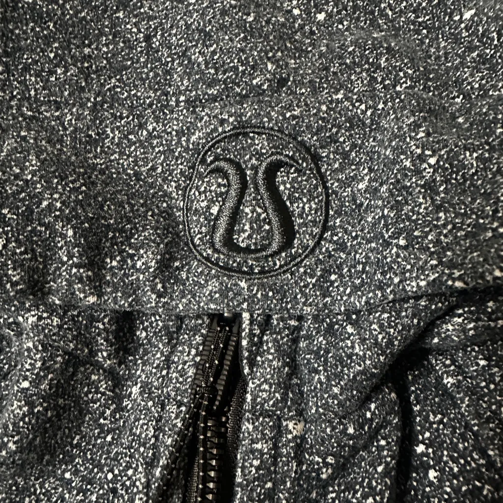 LULULEMON Scuba Full Zip Up Hoodie Fleece Sweatshirt Luminesce Splatter; Size 4 - Image 9