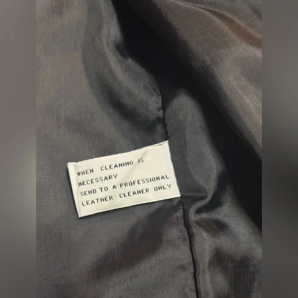 Vtg Women Brandon Thomas 90's Patchwork Leather Wool Blend Jacket Size 16M Plaid Multiple - Image 5