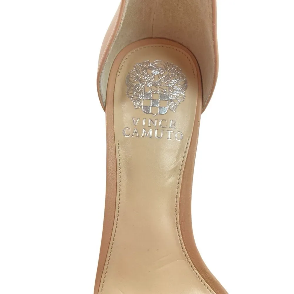 *Vince Camuto Margry Heels Womens Size 8M Tan Leather Ankle Strap Heeled Sandal - Image 10