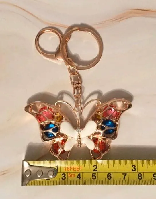 Butterfly Keychain Gold - Image 5