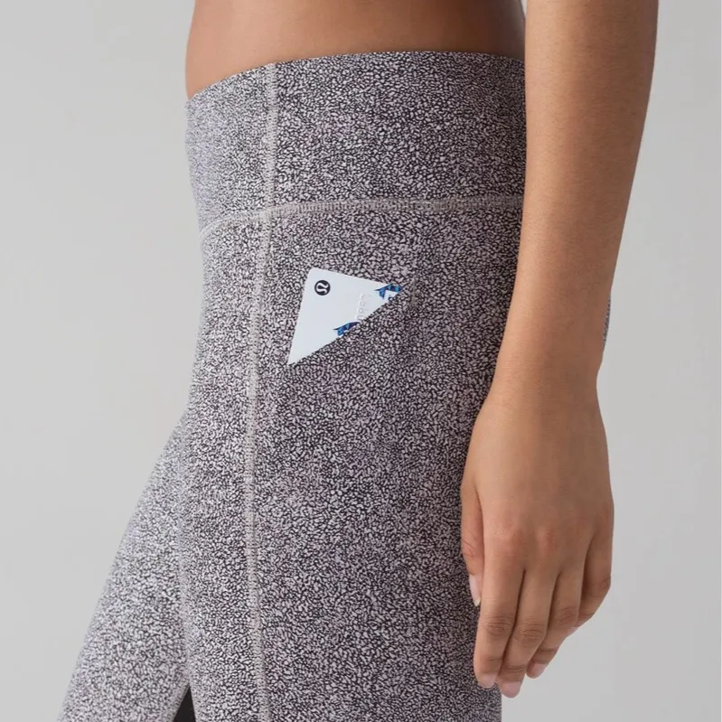 Lululemon Pace Rival Crop Legging 22”Sea Spray Alpine White Dark Chrome BlackSz6 - Image 7