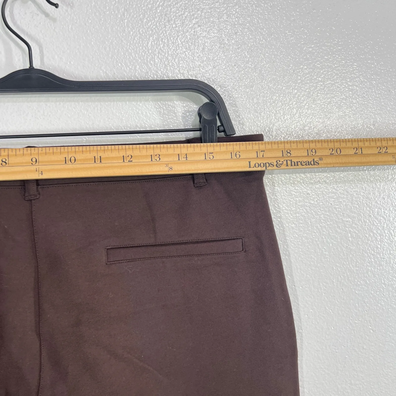 Quince Ultra Stretch Ponte Straight leg Pull-On Pants PXL Brown Minimal Classic - Image 7