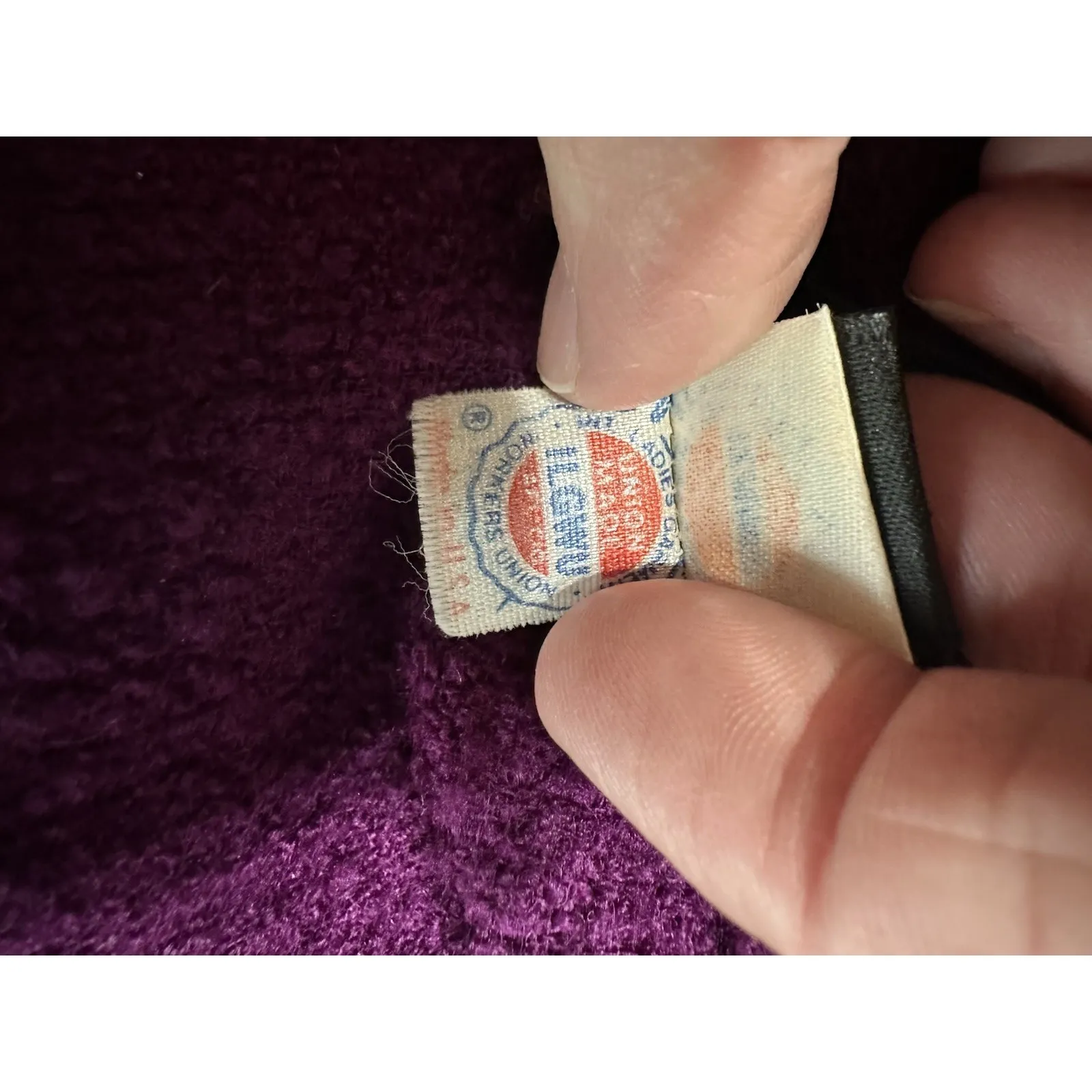 RARE Vtg Donna Karan Wool Sample Skirt 80s 90s Magenta Purple Pencil Midi Sz 8 - Image 9