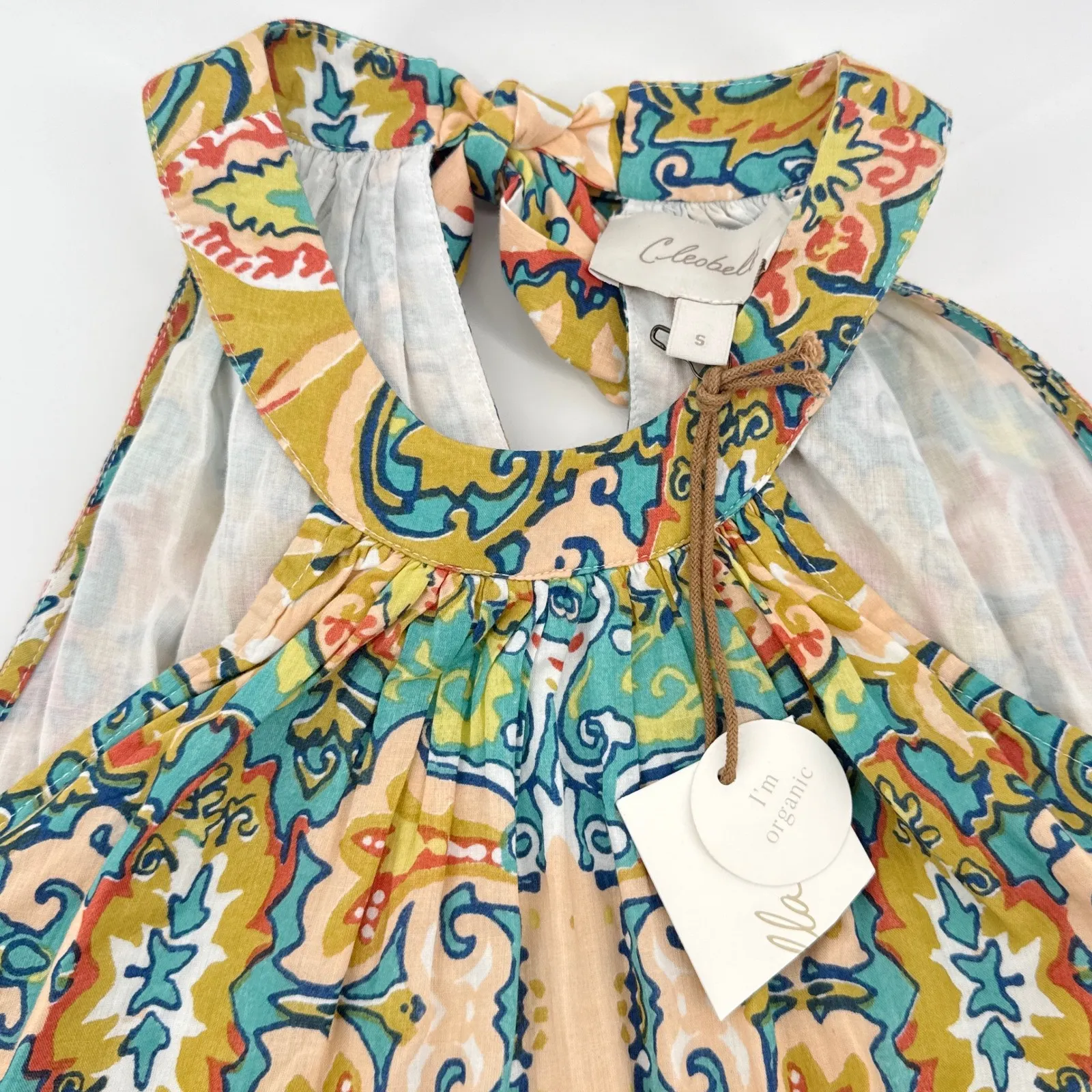 NWT Cleobella Tonia Ankle Dress Las Palmas Organic Cotton Small Halter Neck $288 - Image 7