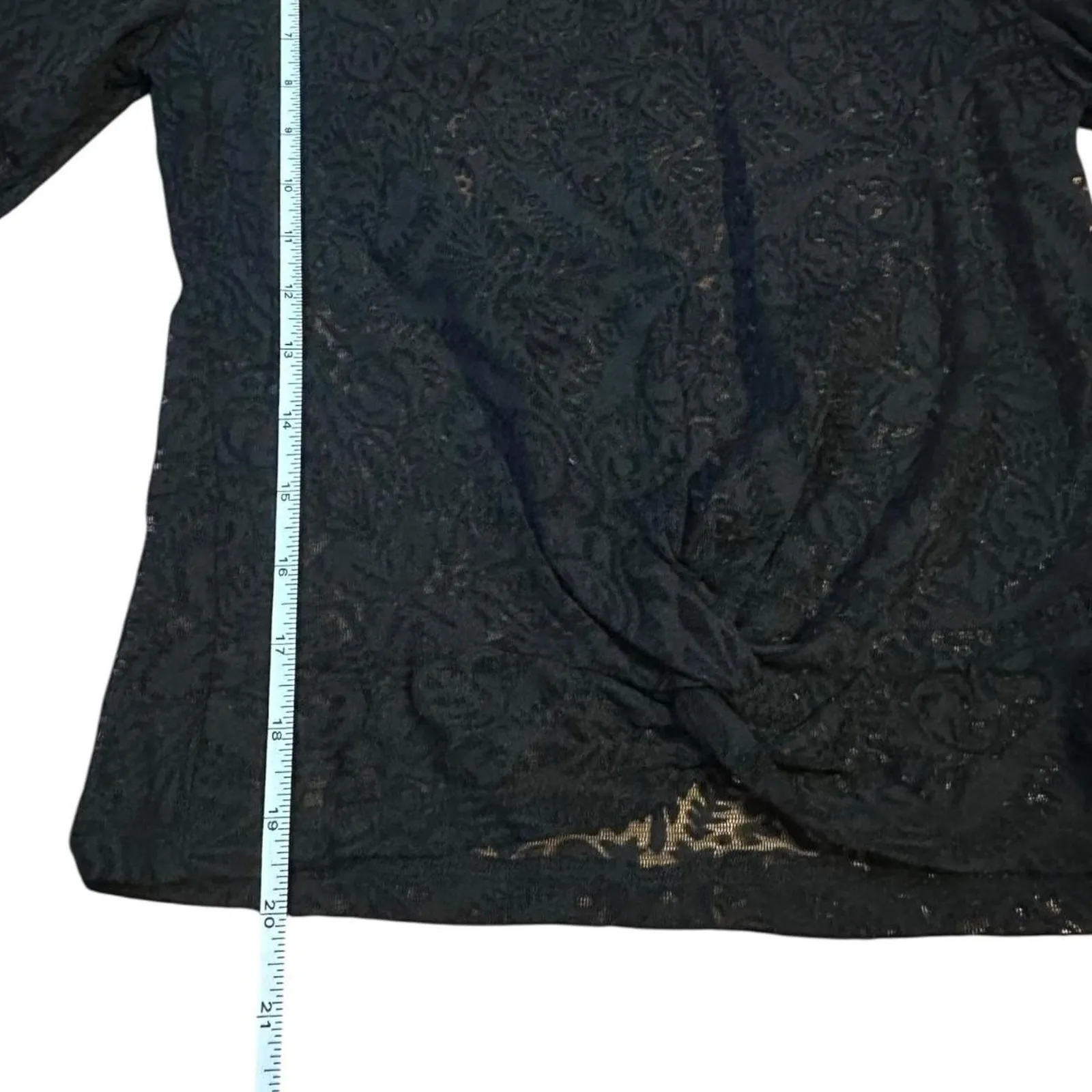 Bebe  sheer black lace - Image 4