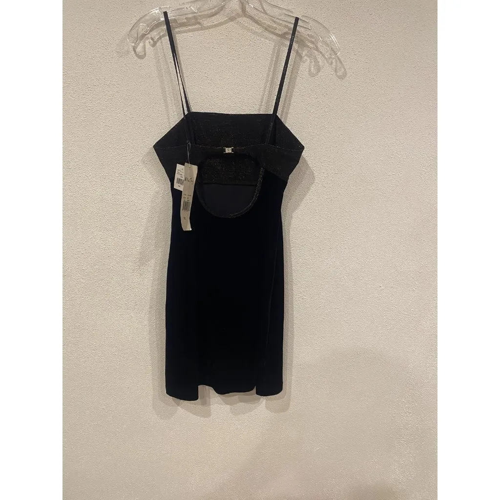 All That Jazz Dress Juniors Small Black Velvet Slip Bodycon Mini Party Cocktail - Image 4