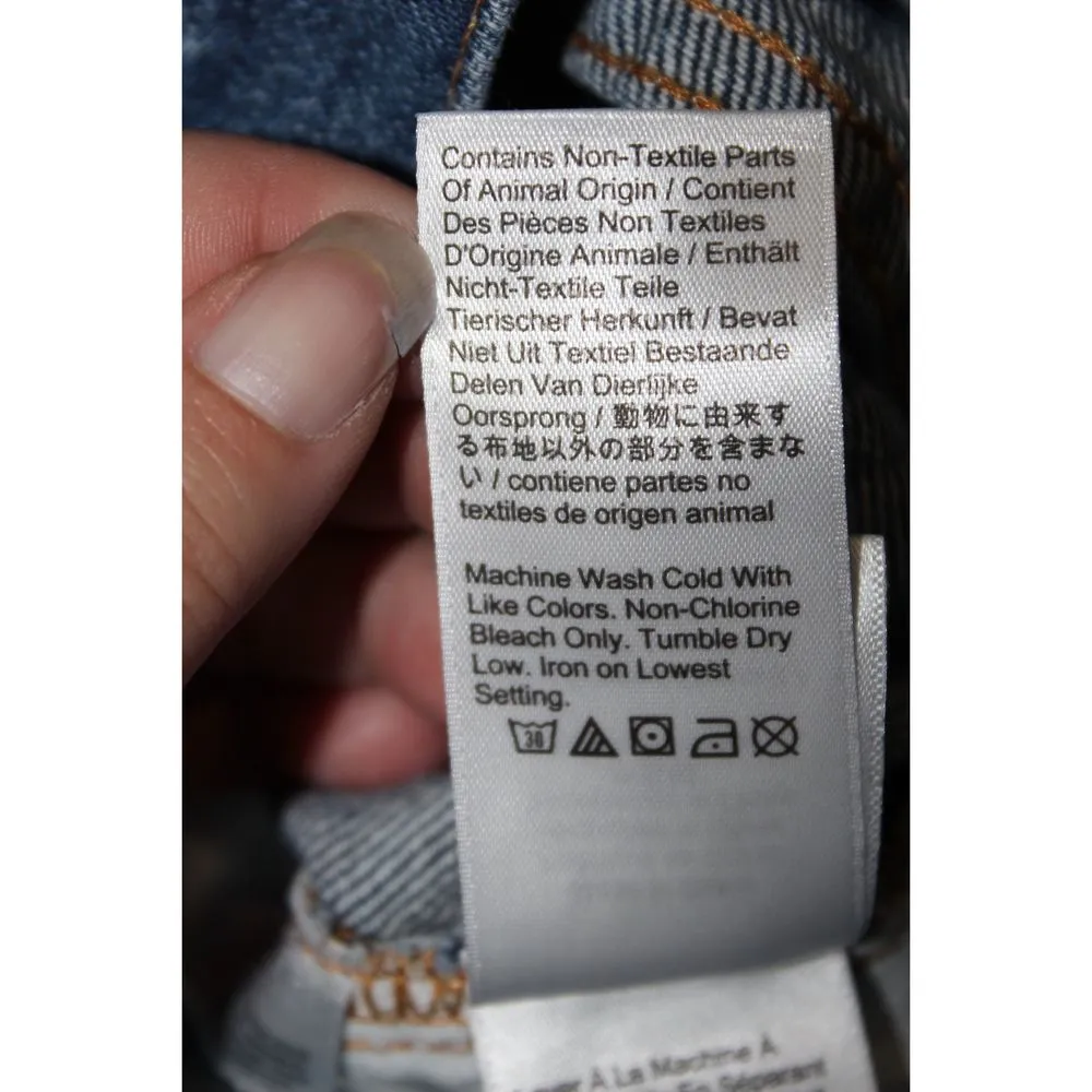 Womens J. Crew Full Length Demi Boot BF569 Blue High Rise Bootcut Jeans Size 32 - Image 8