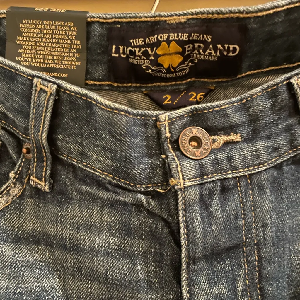 Lucky Brand Jeans Sienna Slim Boyfriend Distressed Denim Soft  2/26 NEW NWT - Image 5