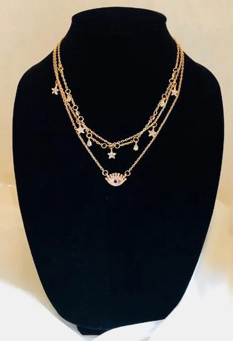 Bohemian Multilayer Necklace Gold - Image 2