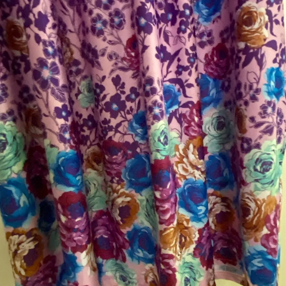 Dreamcrest Women’s Nightgown Duster 3X 3XL Pink & Purple Floral Bust 64” - Image 5