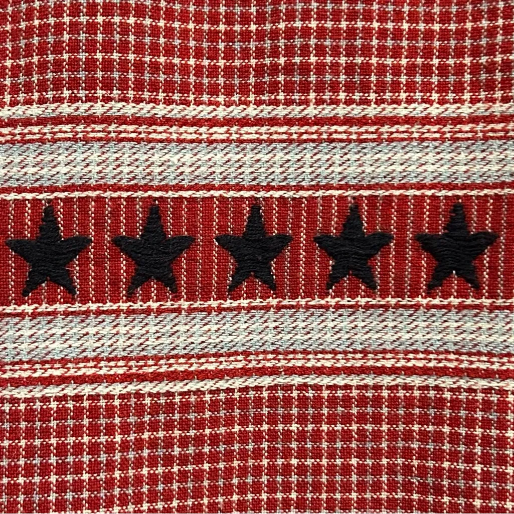 Christopher & Banks Sleeveless Patriotic/Western Casual Button Down Shirt 16W - Image 5