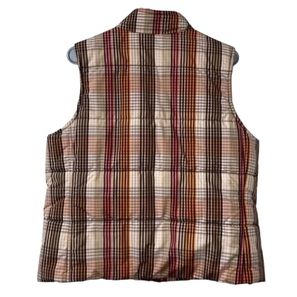 Liz Claiborne Plaid Vest(Size Large Petite) - Image 2