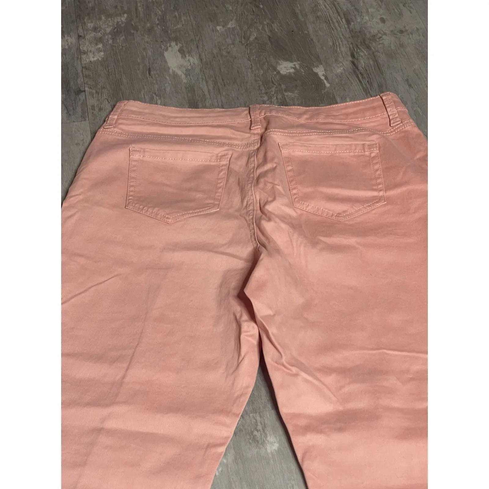 Gloria Vanderbilt Amanda Straight Leg Women's size 12 Pink Rose Denim Jeans Bag6 - Image 9