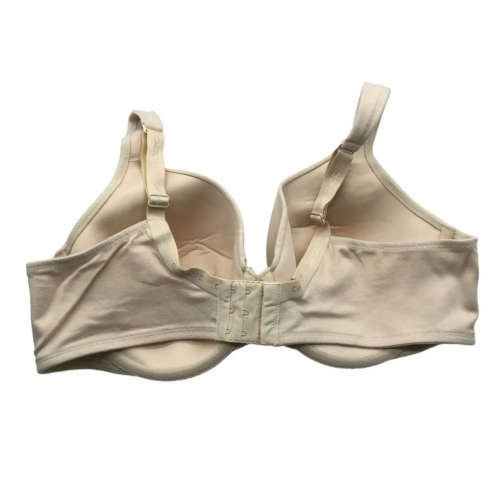 Cacique Womens Full Coverage Bra Cotton & Spandex Blend Beige 44C - Image 2