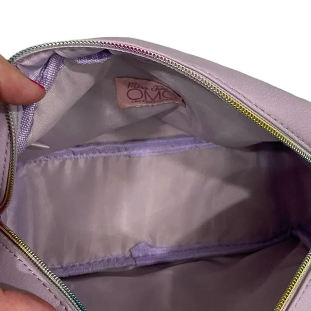 Miss Gwen’s OMG Accessories Cosmetic Pouche DREAM, RAINBOW, Glitter, lavender Purple - Image 6