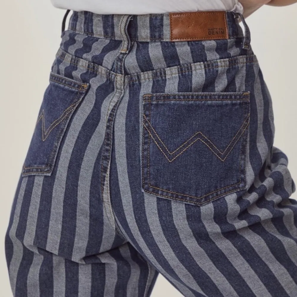 COPY - Nasty Gal striped flare jeans size 0 - Image 4