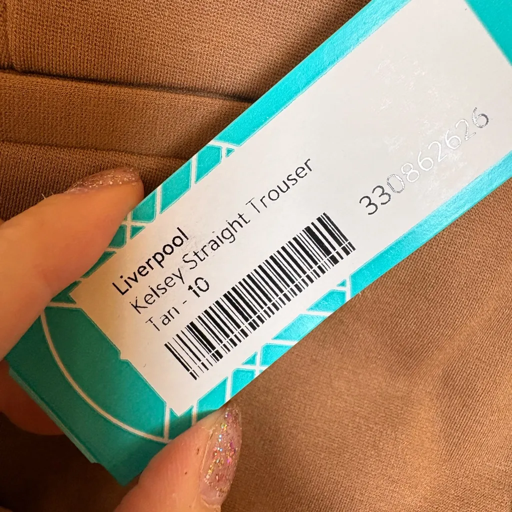 Liverpool Los Angeles Maple Brown Kelsey Straight Leg Work Trousers Size 10/30 - Image 8