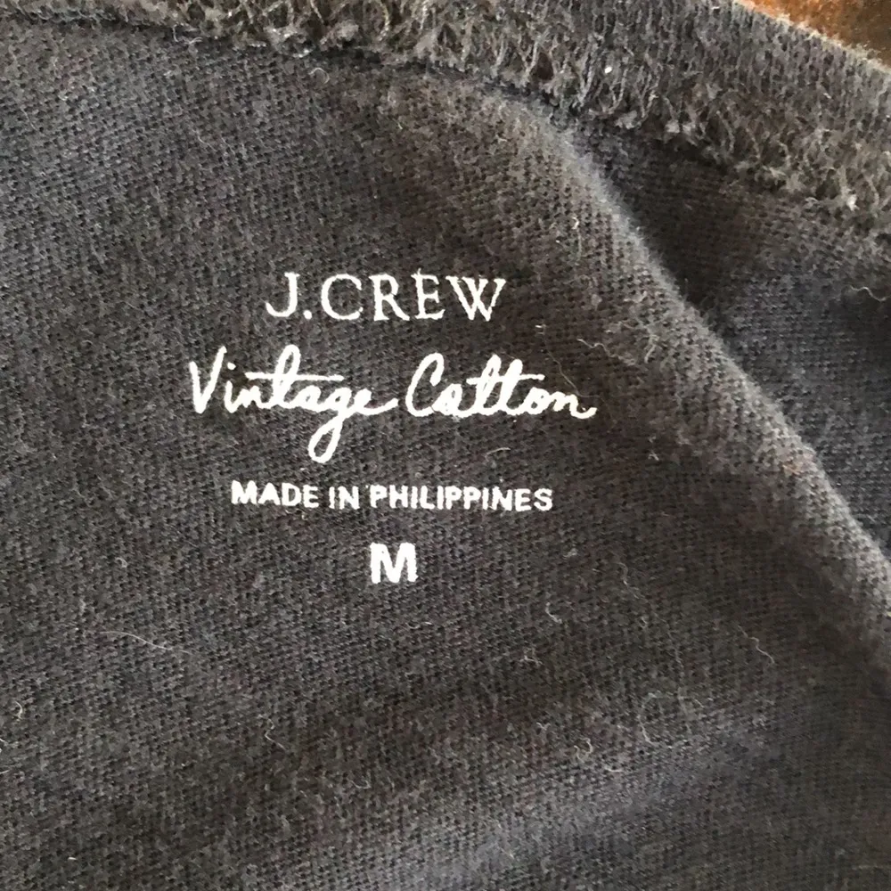 Simple Black Deep Neck J Cew Tee - Image 5