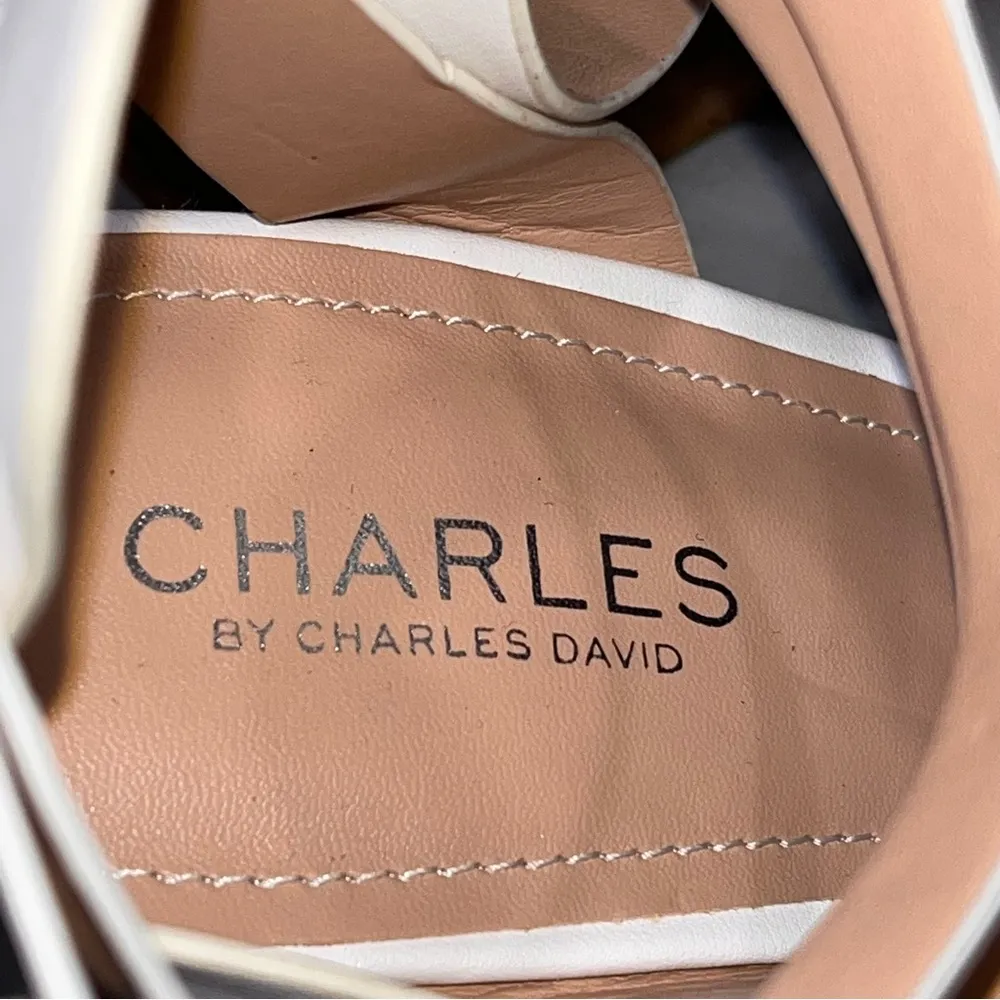 NEW Charles by Charles David White Wedge Espadrille Brit Sandals - Image 8