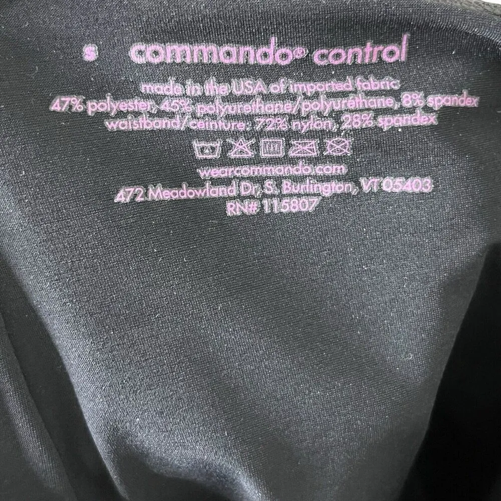 Commando Faux Leather Leggings Women’s Size Small Black High Rise Compre… - Image 8