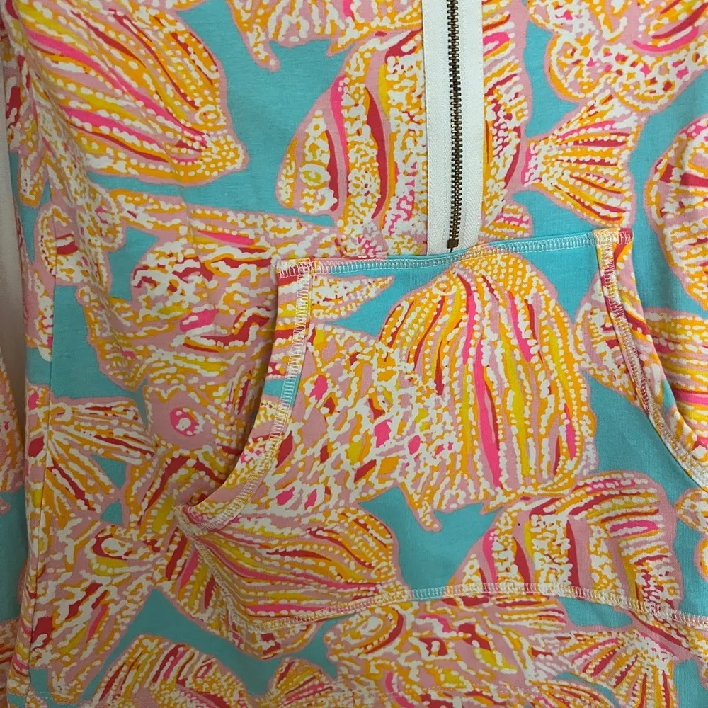 Lilly Pulitzer Skipper Popover Pullover Tini Bikini  Breakwater Blue XS runs big - Image 5