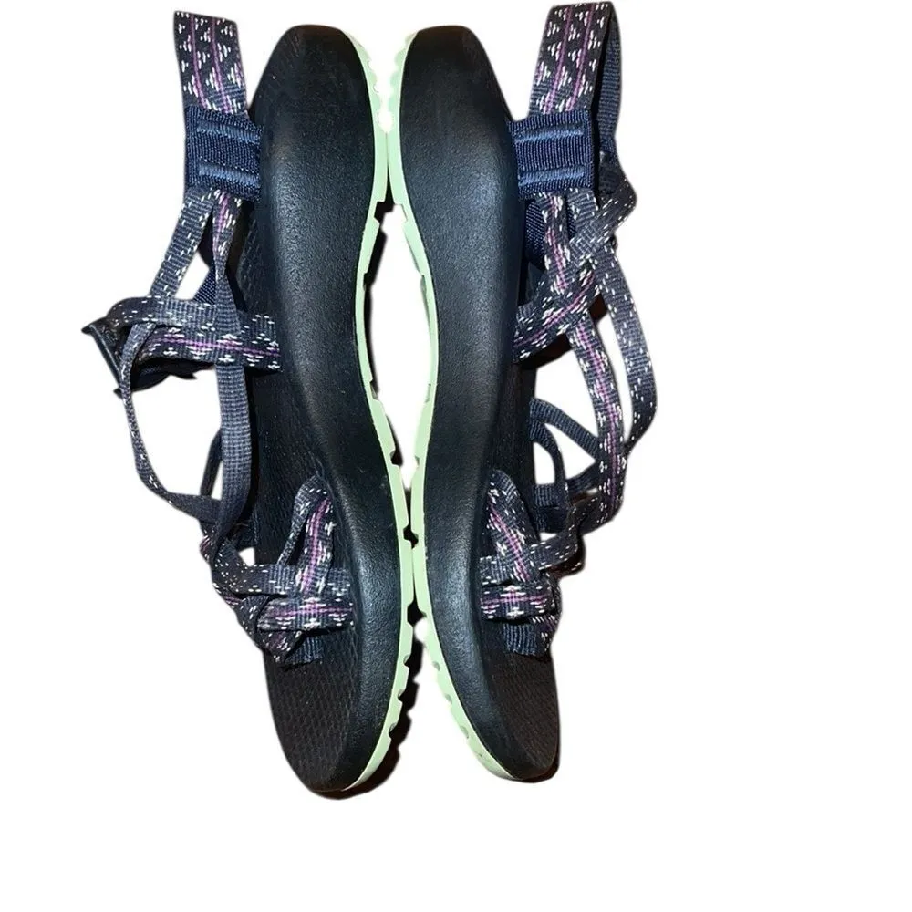 Chaco Blue and Purple Strappy Sandals Size 7 - Image 3